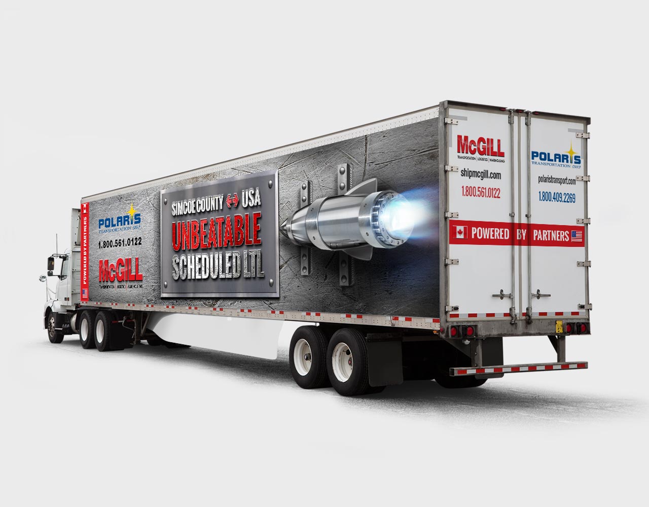 Palmer Marketing advertising truck wrap